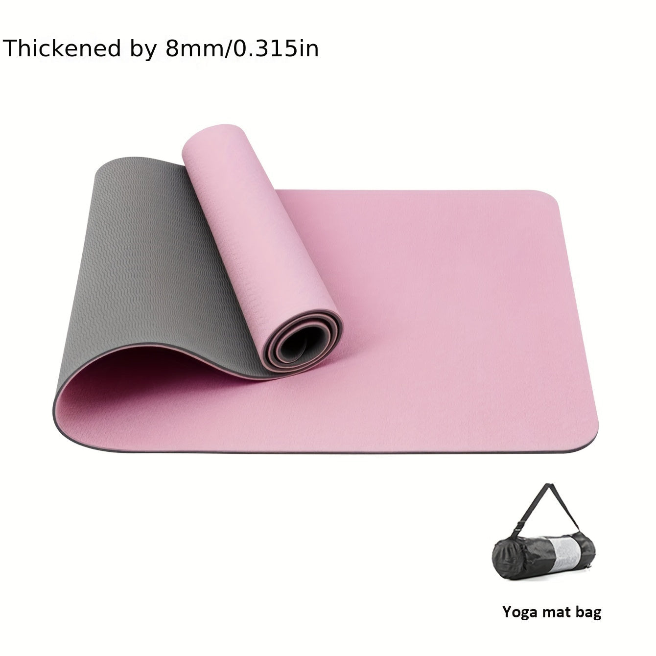 Extra Thick 1/3" Yoga Mat - Double Non-Slip Surface