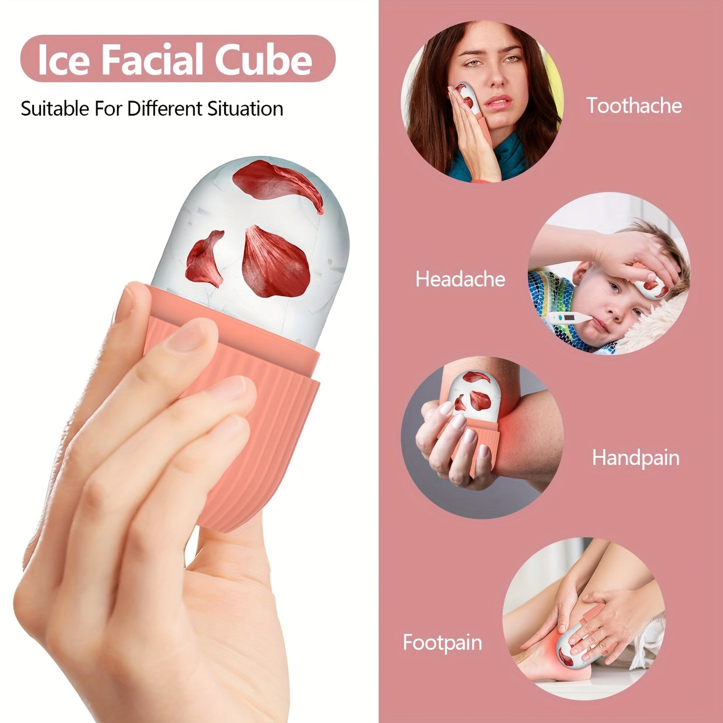 Face Roll - in silicone - con gel rinfrescante