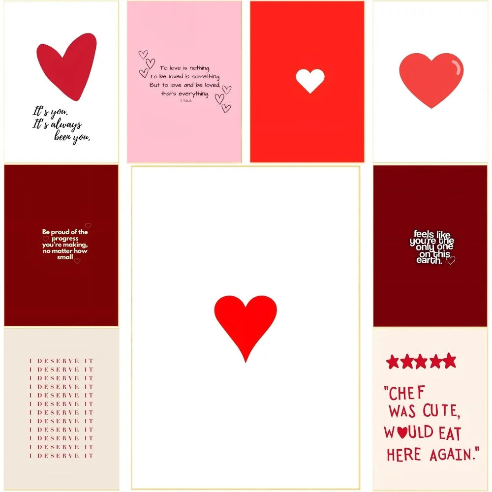 Poster adesivo - cuore rosso