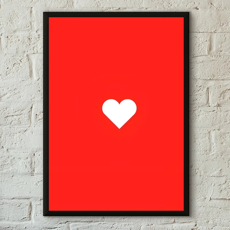 Poster adesivo - cuore rosso