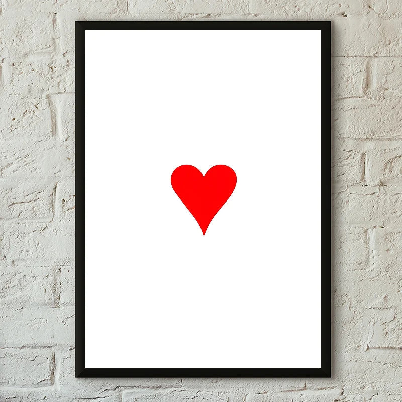 Poster adesivo - cuore rosso