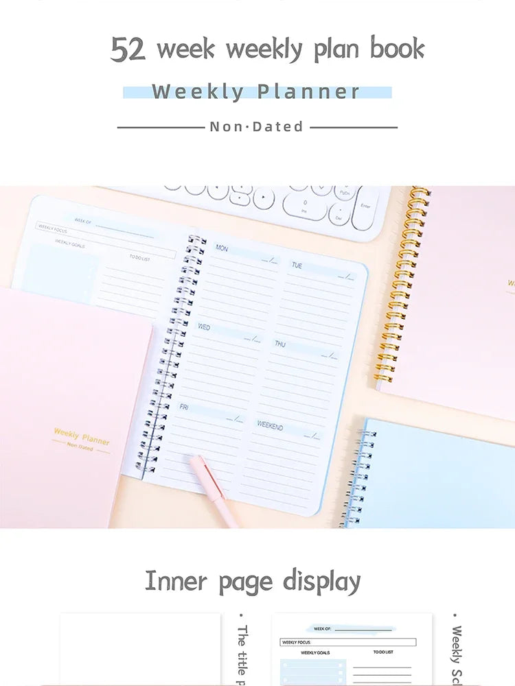 Weekly Planner - 54 sheets