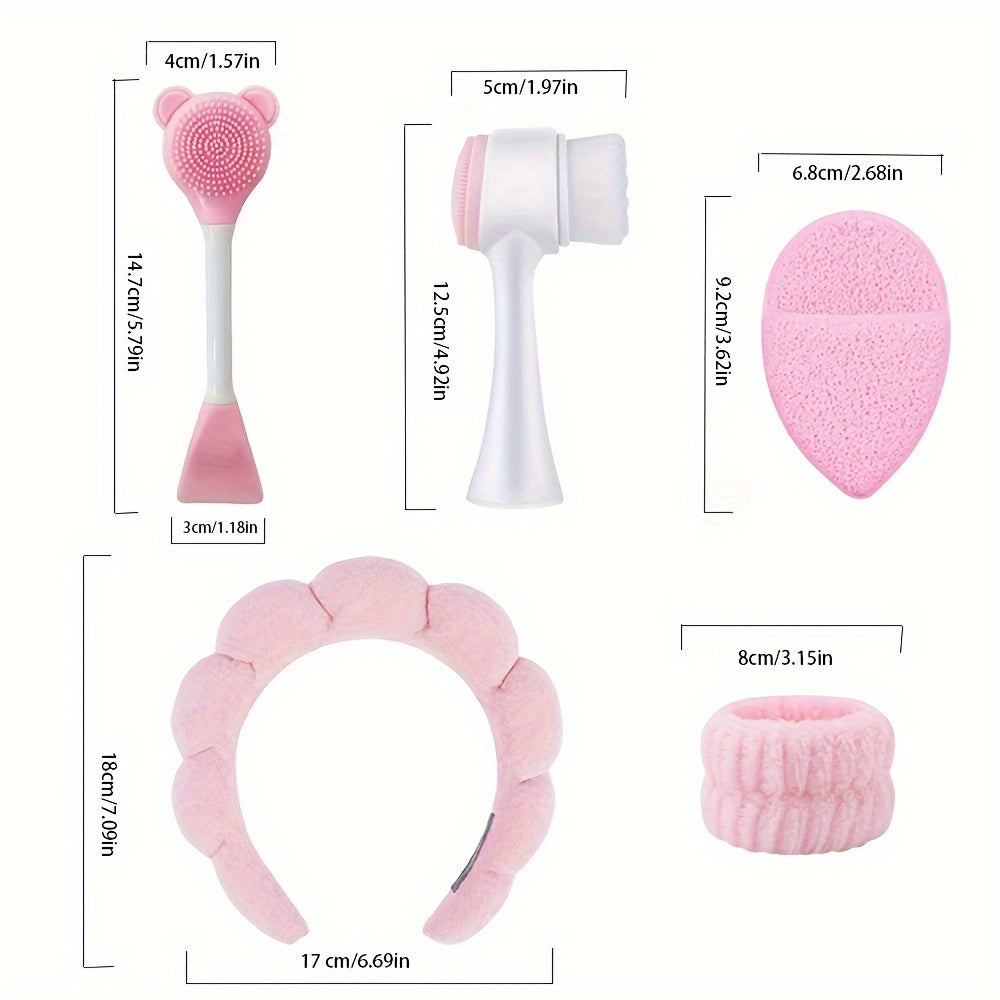 Set di cura del viso - in silicone - da 6 Pezzi