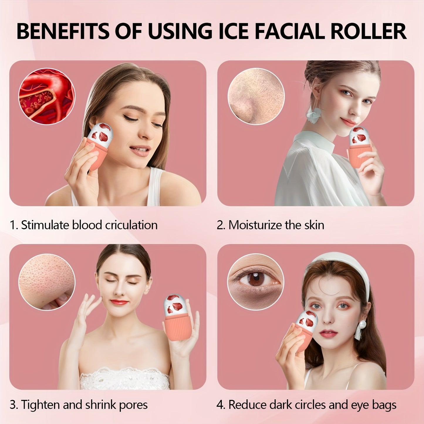 Face Roll - in silicone - con gel rinfrescante